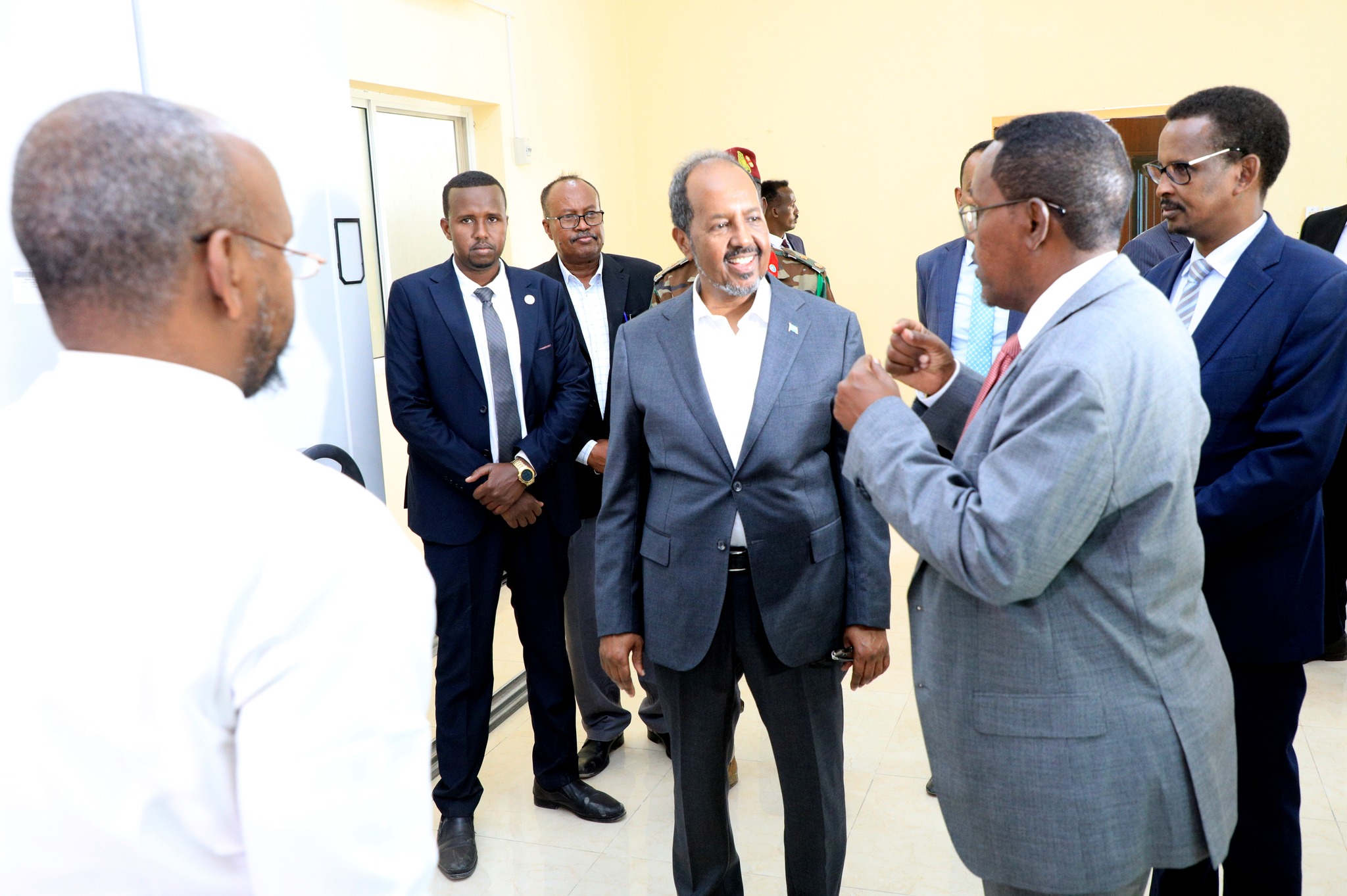 SAWIRO Madaxweyne Xasan Sheekh Oo Maanta Kormeeray Xarunta