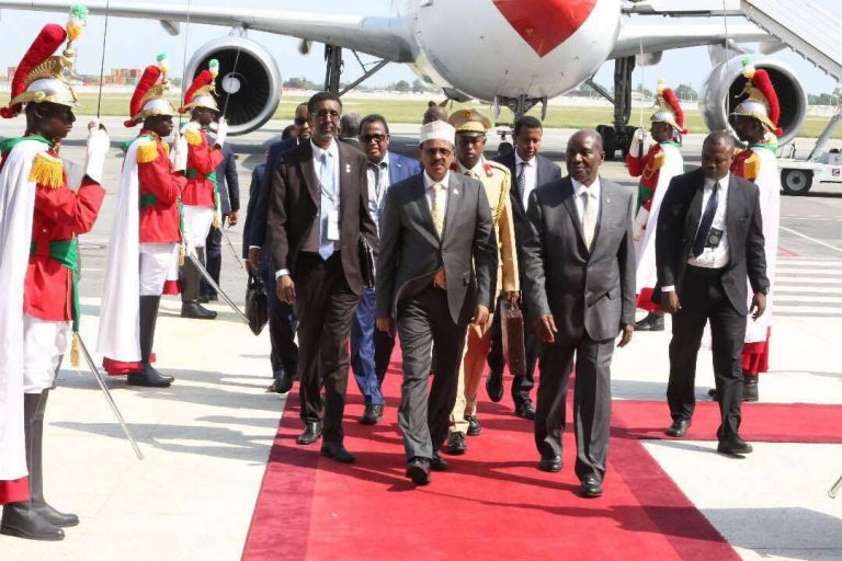 Madaxweyna Farmaajo oo  Addis Ababa  kaga qeyb-galayo Shir madaxeedka Midowga Afrika.