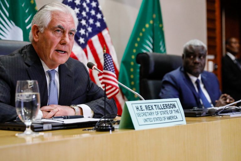 Tillerson praises AU for boosting security