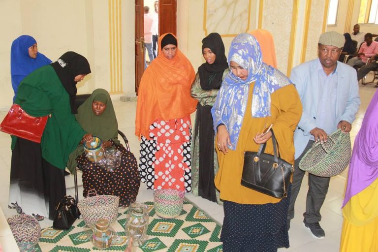 Bandhig farshaxanka qarsoon ee haweenka naafada Soomaliyeed oo lagu qabtay Muqdisho