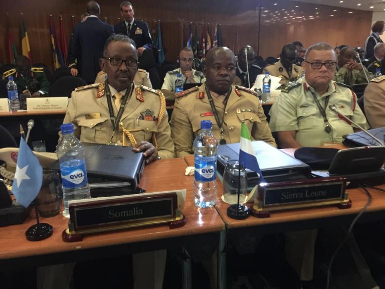 Taliyaha Ciidanka Xoogga oo ka qeyb galay Shir weyne  u dhaxeeyey Talisyada Ciidanka Africa iyo Mareykanka.