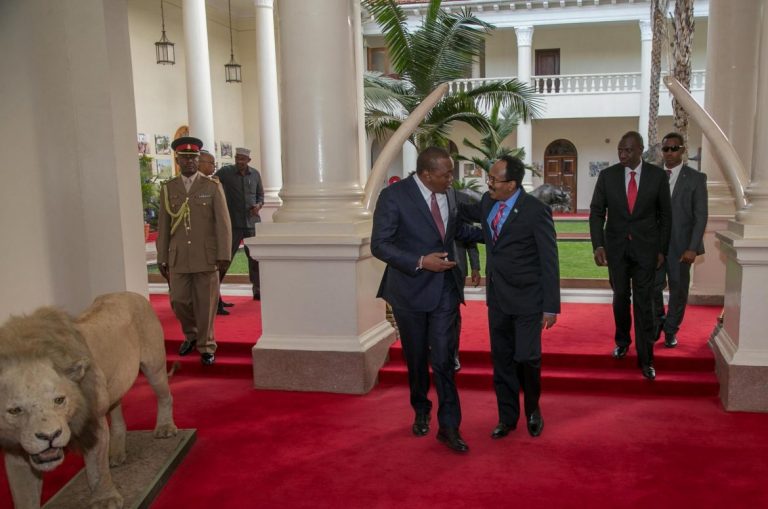 President Uhuru Kenyatta & Somali’s Mohamed Abdullahi Farmajo Hold Bilateral Talks In Nairobi