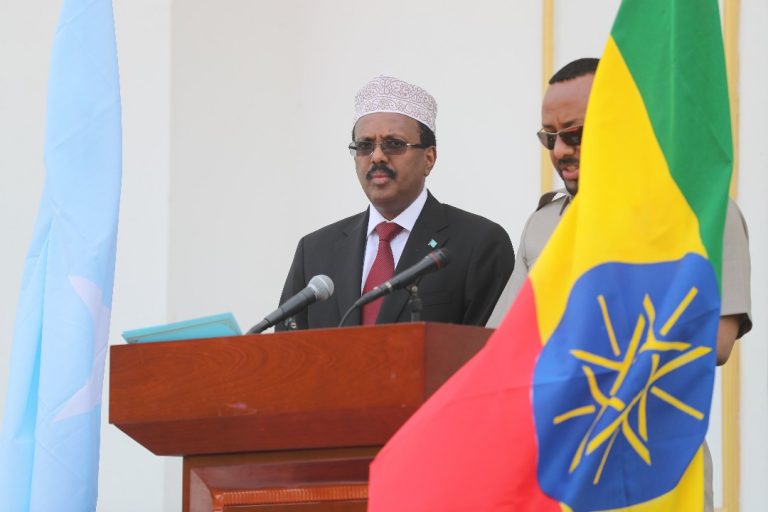 Khudbadda Farmaajo “Fadlan ii ogolow in aan halkan uga mahad celiyo ciidamadiina milatariga ee la shaqeeya AMISOM”