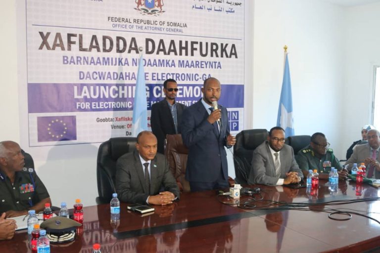 Xafiiska Xeer-ilaaliyaha Guud ee Qaranka oo soo bandhigay Habka Electroniga oo fududeynaya Maareynta Dacwadaha & Cadaaladda.