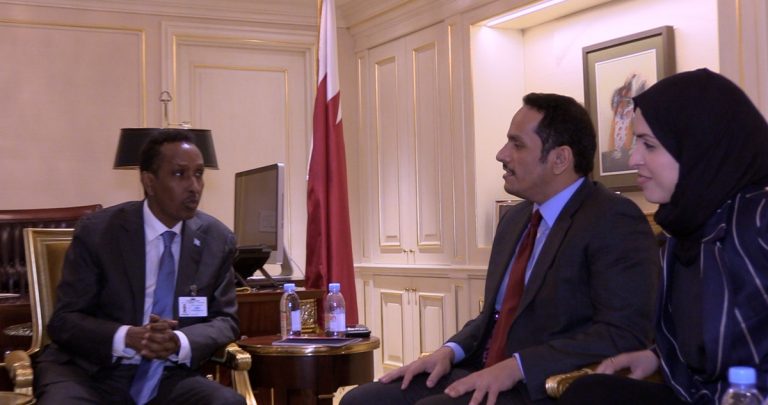 Wasiirka Arrimaha Dibadda XFS oo New York kulamo kula la qaatay Dhiggiisa Ruushka, Qatar iyo Kosovo