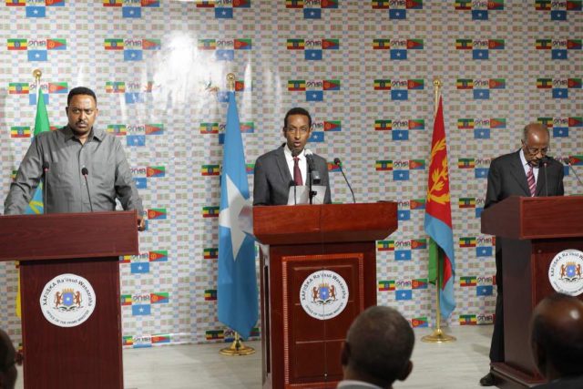 War-Murtiyeedka kulanka wasiirrada arrimaha dibadda, Soomaaliya , Itoobiya iyo Eritereya ee Muqdisho.