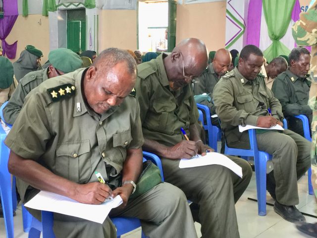 Saraakiisha Ciidanka Asluubta oo maanta u fariistay Imtixaan aqoon guud ah“Sawirro”