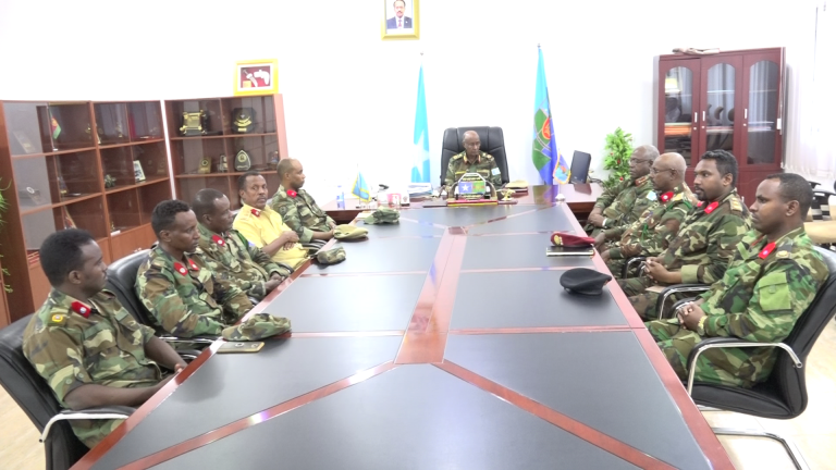 Taliyaha ciidanka xoogga dalka oo tababar u soo xiray ciidan ka tirsan Militariga