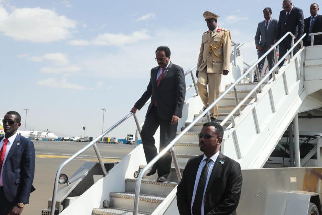 Madaxweyne Farmaajo oo ka qayb-gelaya Shir Madaxeedka Midowga Afrika