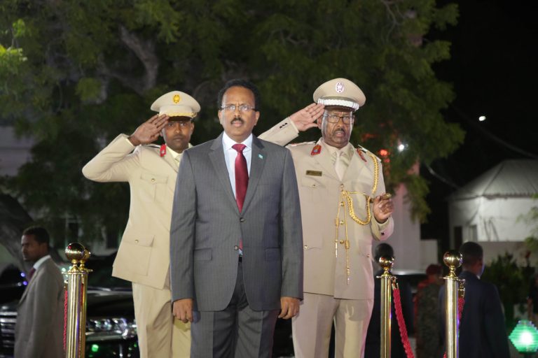 Madaxweyne Farmaajo oo ka qaybgalay Xuska Sannad-guurada 59aad ee 26-ka Juun