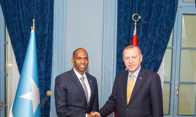 R/Wasaare Kheyre iyo Madaxweyne Erdoğan oo Ku Kulmay Geneva