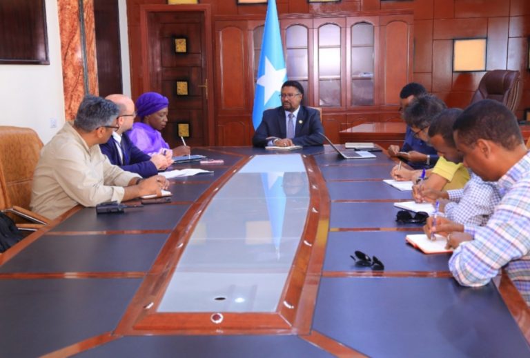 Guddoomiyaha Golaha Shacabka BFS oo qaabilay madax ka socotay hey’adda UNDP.