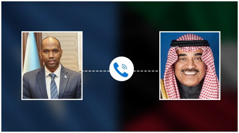 R/wasaare Khayre oo khadka telfoonka kula hadlay dhiggiisa Kuwait