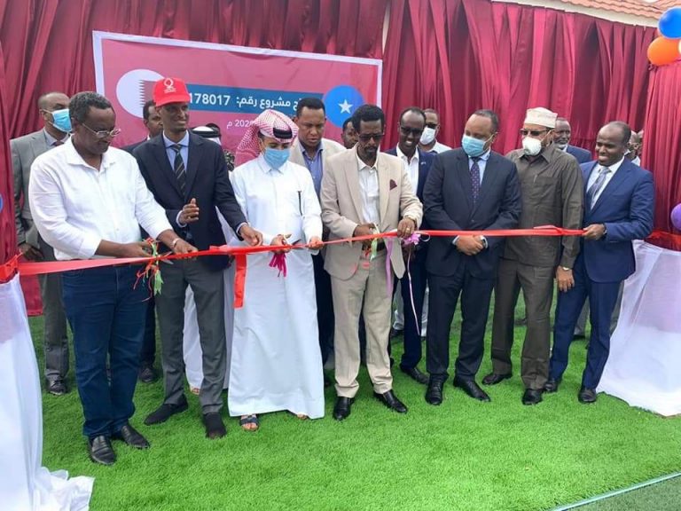 Wafdigii Qatar Oo Gaaray Kismaayo, Xarigga Ka Jaray Mashaariic Hormarineed “Sawirro”