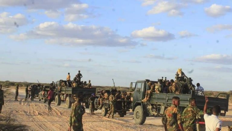 Ciidanka xoogga dalka oo howlgal ka wada Galmudug.