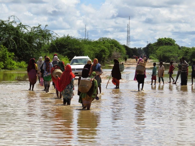 Webiga Shabeelle oo ku fatahay magaalada Baladweyne.