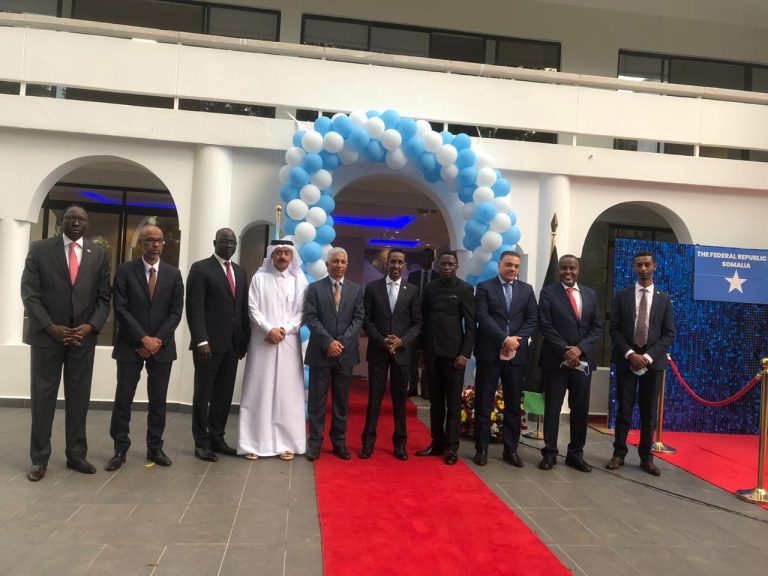 Dowladda Soomaaliya oo xarigga ka jartay dhismaha safaaradda Soomaliya ee dalka Kenya oo dib loo furay+(SAWIRRO).