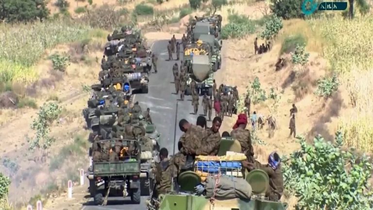 Ciidamada Itoobiya oo ku sii siqaya xarunta gobalka Tigray ee Mekelle.