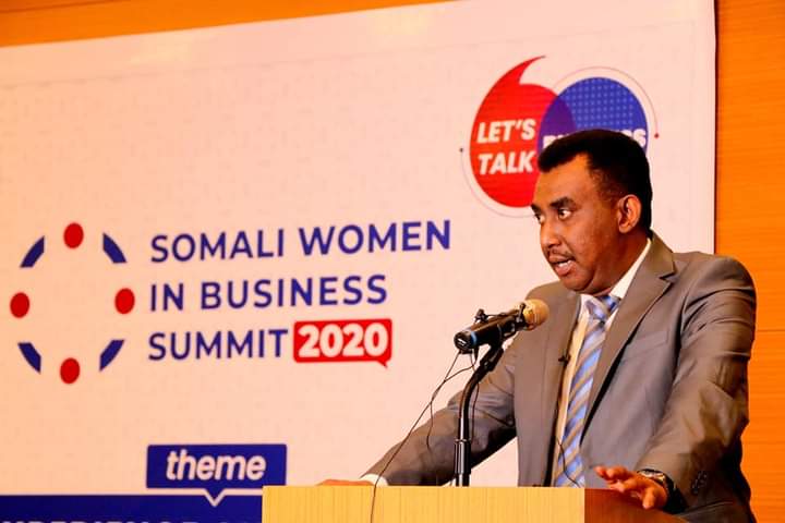 Wasiiru dowlaha Ganacsiga oo ka qeyb galay shir weynaha labaad ee haweenka Ganacsatada+(SAWIRRO).
