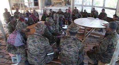 Saraakiisha ciidanka Itoobiya oo yeeshay kulan ay uga arrinsanayeen ugaarsiga madaxda TPLF+(SAWIRRO).