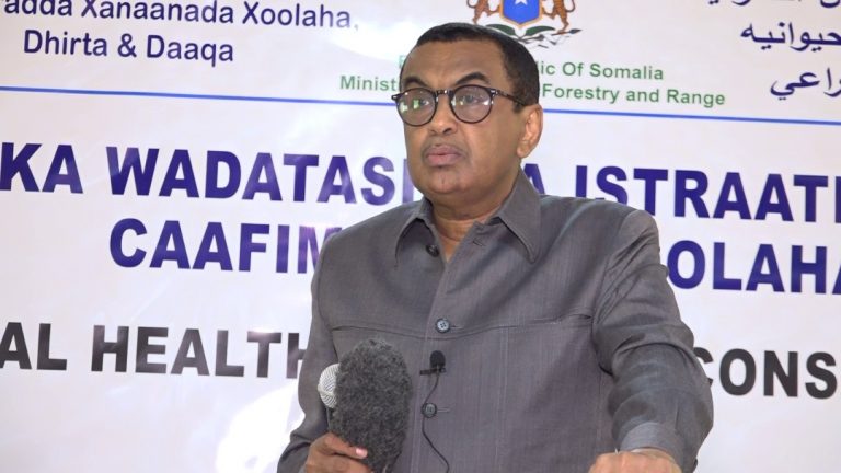 Wasiirka Xanaanada Xoolaha oo furay shirka wadatashiga caafimaadka xoolaha+(SAWIRRO).