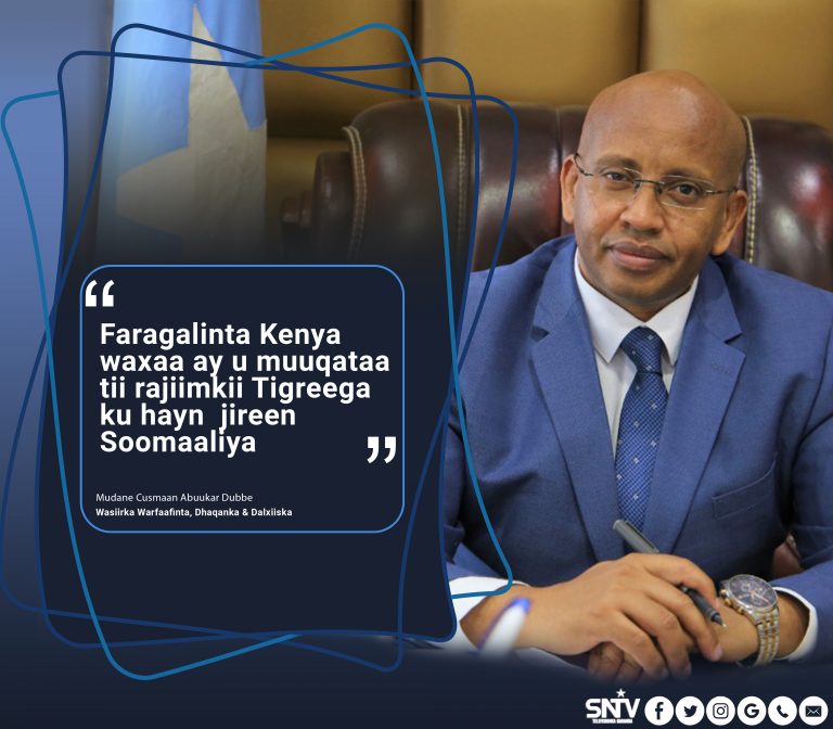 Dowladda federaalka Soomaaliya ayaa eedeymo waa weyn oo ay ka mid yihiin qalqal galin amniga Qaranka iyo jiritaanka dowladnimada usoo jeedisay dowladda Kenya.