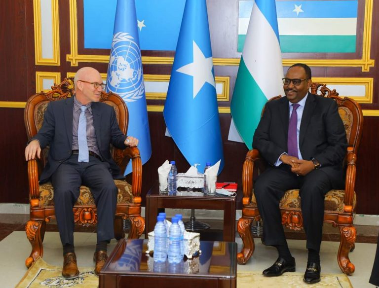 James Swan oo la kulmay Madaxweynaha Puntland+(SAWIRRO).
