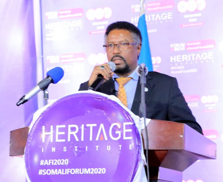 Guddoomiyaha Golaha Shacabka oo soo xiray shirka Madasha Aragti Wadaaga ee Heritage+(SAWIRRO).