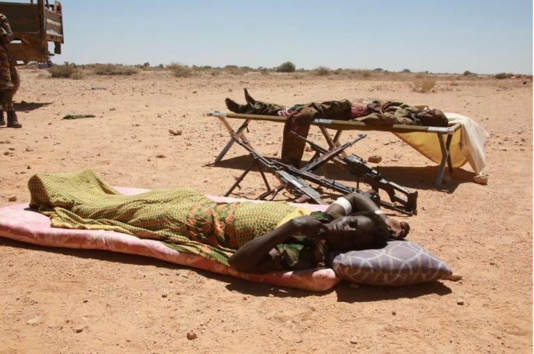 Ciidamada xoogga dalka ayaa soo bandhigay meydadka maleyshiyaadkii xalay hoobiyaasha ku tuuray magaalada Dhuusamareeb+(SAWIRRO).