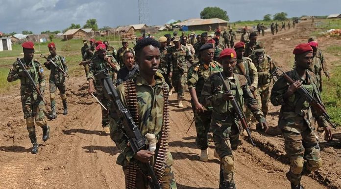 Ciidanka Xoogga dalka oo howl-gal ka dhan ah Al-Shabaab ka fuliyay Gobolka Gedo.