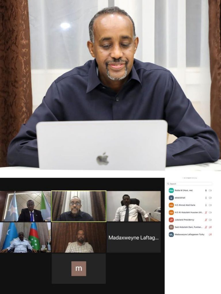 RW Rooble iyo madaxda dowlad goboleedyada oo ka shiray doorashada dalka