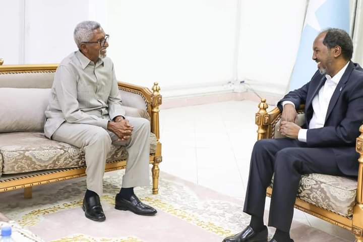 Gudoomiyaha aqalka sare oo caawa la kulmay Madaxweyne Hassan sheikh Maxamuud.