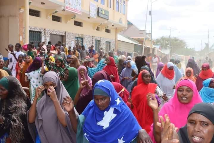 SAWIRRO:Banaanbaxyo lagu soodhaweynaayo madaxweyne Hassan sheikh Maxamuud oo ka dhacay Gobolka Gedo.