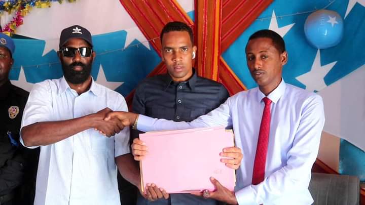 Maamulka cusub ee deegaanka Lafoole oo xilkii la wareegay.