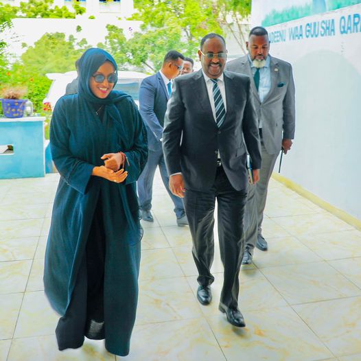 Madaxda  Golaha Wadatashiga Qaranka oo maanta kulmaya iyo Madaxweyne Dani oo gaaray Villa Soomaliya.
