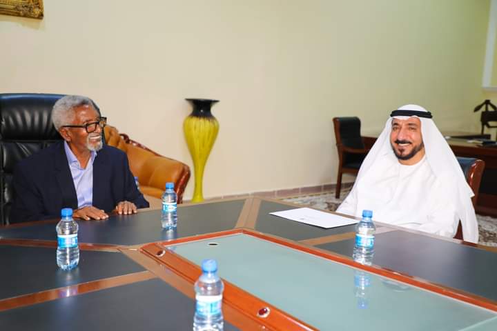 Guddoomiyaha Aqalka Sare oo maanta qaabilay Danjiraha Dowladda Isutagga Imaaraatka Carabta.