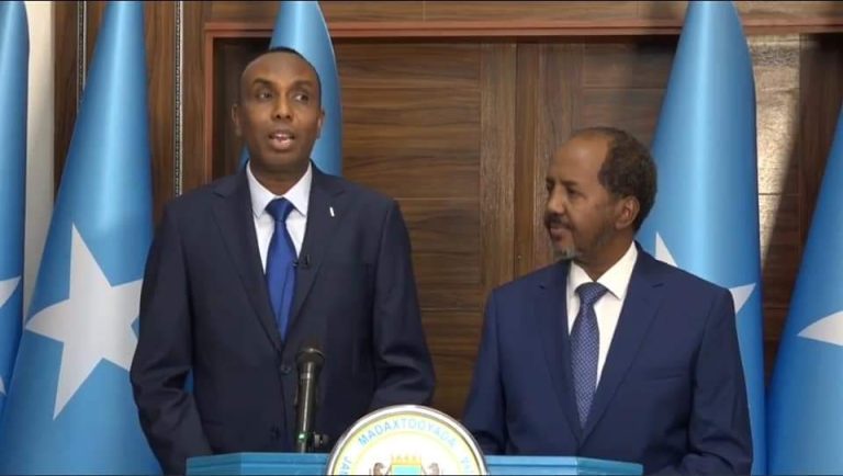 Madaxweyne Xasan oo Xamsa Cabdi u magacabay Ra’iisul Wasaaraha Dalka