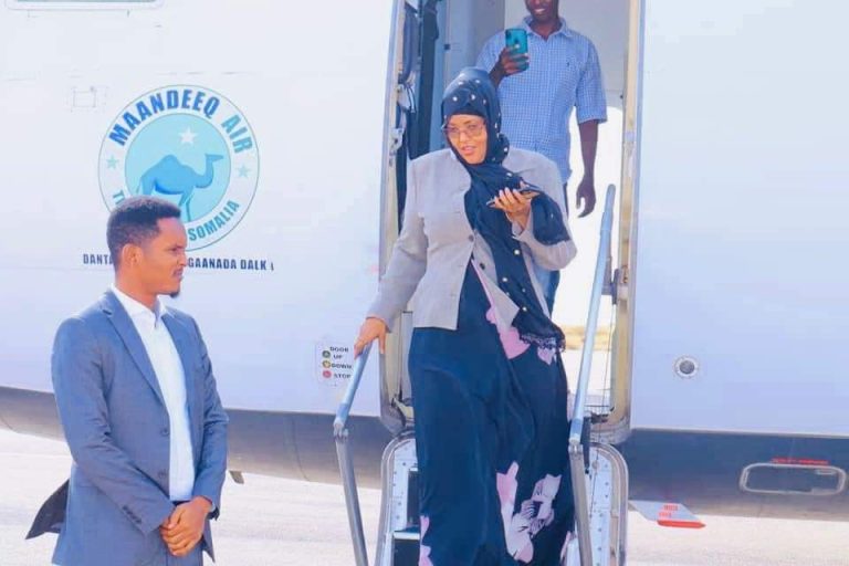 Gudoomiye Ku Xigeenka 1-aad Golaha Shacabka Oo Gargaar Gaarsiisay Puntland.