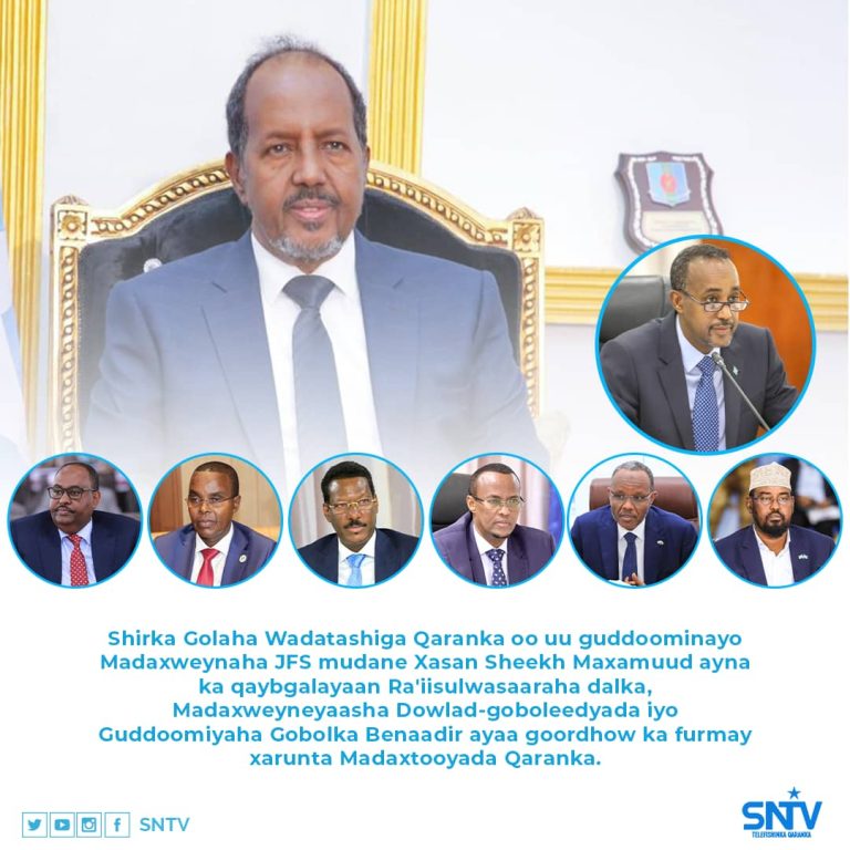 Shirkii Golaha Wadatashiga Qaranka oo uu guddoominayo Madaxweyne Hassan oo furmay.