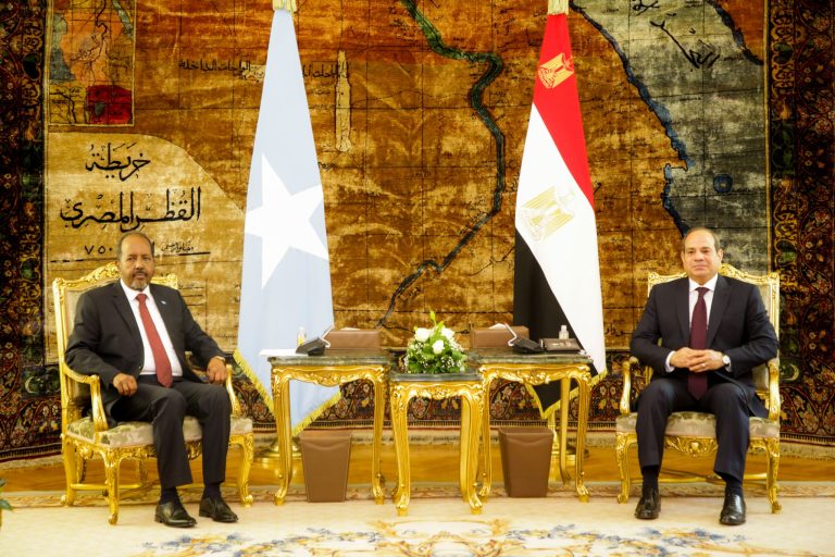 Madaxweyne Hassan Sheikh Maxamuud oo kulan miro dhal ah la qaatay Madaxweynaha Jamhuuriyadda Masar