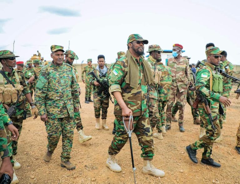 Madaxweynaha Jubbaland Oo Booqday Jiidda Dagaalka. +SAWIRO.
