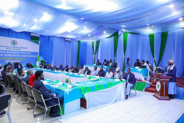 Madaxweynaha Hiirshabelle oo maanta daahfuray shirka banbaxa Golaha Wasiiradda ee Maamulka Hirshabeelle.