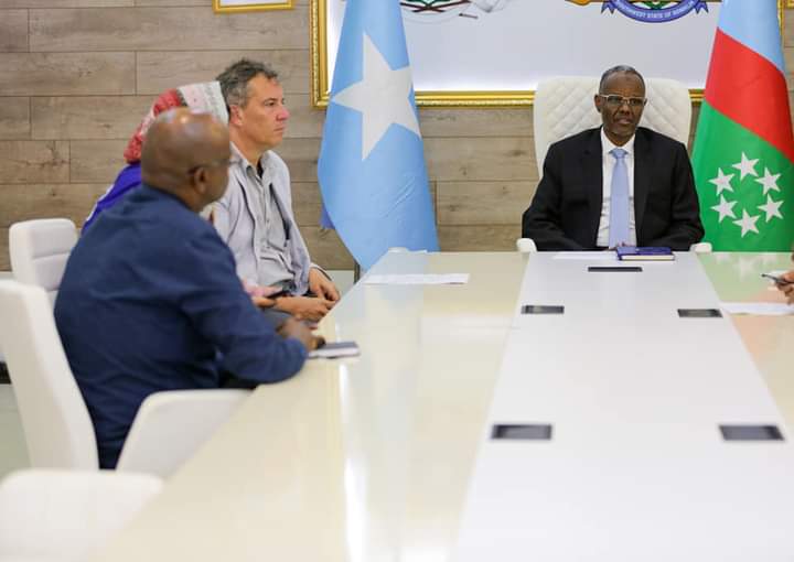 Madaxweyne Lafti gareen oo kulan la qaatay wafdi uu Hogaaminayey Madaxa Gurmadka Deg dega ah ee Hay’adda IOM oo Baydhabo gaaray