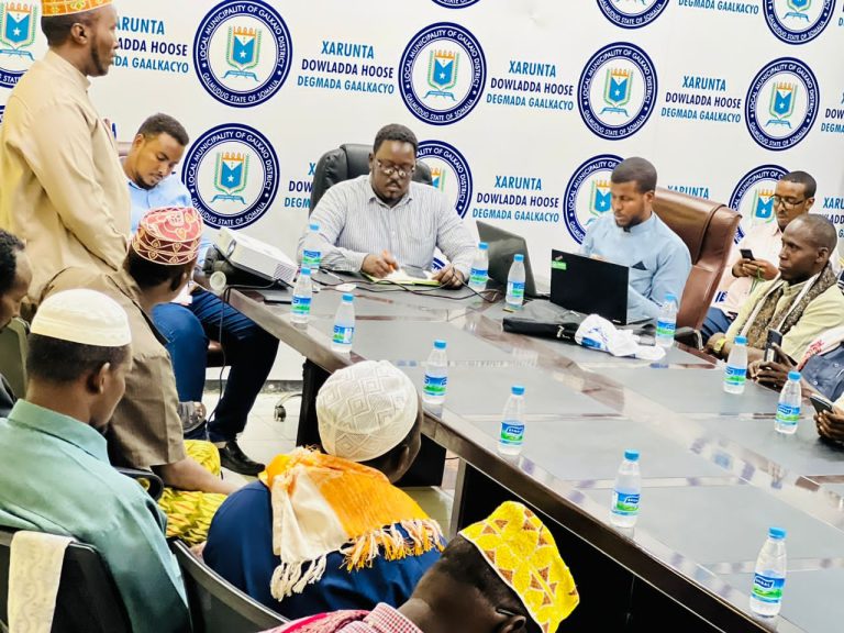 Kulan Looga arinsanayay Xalka Abaaraha Gobolka Oo Lagu Qabtay Galkacyo.