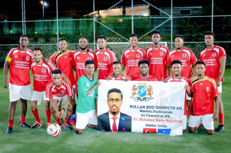 Kullan ciyaareed kubadda cagta ah oo lagu soo dhoweynayay, looguna hambalyaynaayay wasiirka cusub ee dhallinyarada iyo ciyaaraha ee XFS oo lagu qabtay magaalada Istanbul