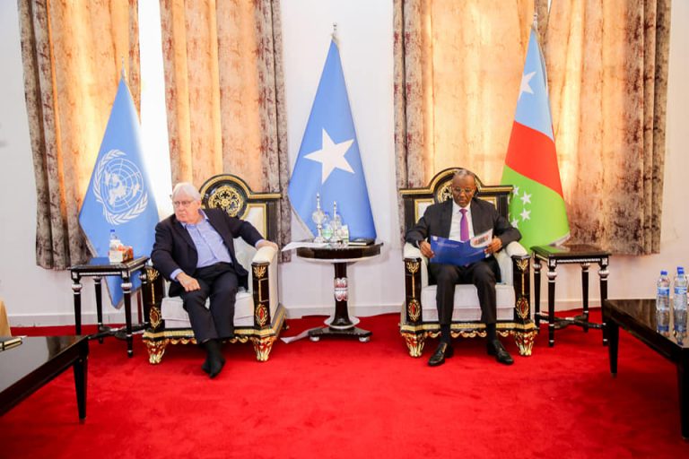 Madaxweynaha KGS oo maanta qaabilay Wafdi uu Hogaaminayey ku xigeenka Xoghayaha Guud ee Qaramada Midoobay ahna Madaxa UN-OCHA