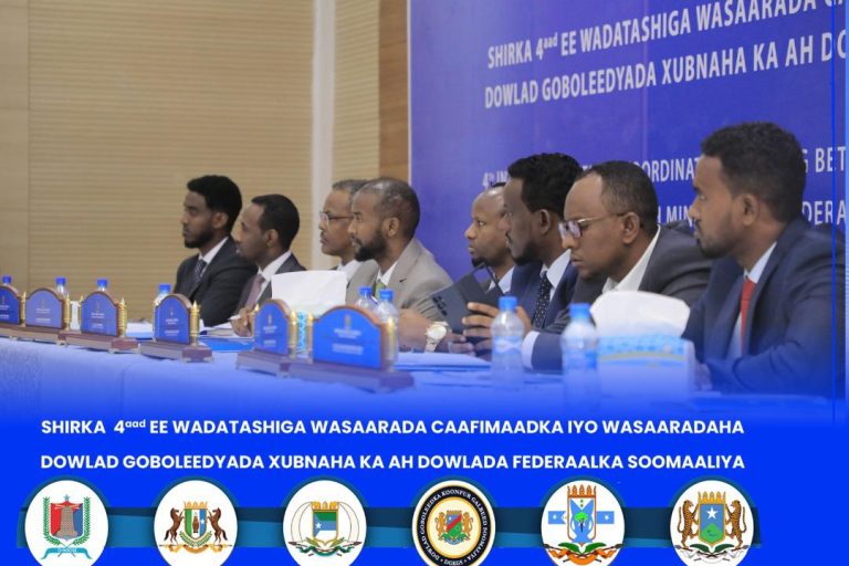 Maamulka Gobolka Benaadir ayaa maanta marti galiyay Shirka 4-aad ee Wadatashiga Wasaarada Caafimaadka iyo Wasaaradaha Dowlad goboleedyada