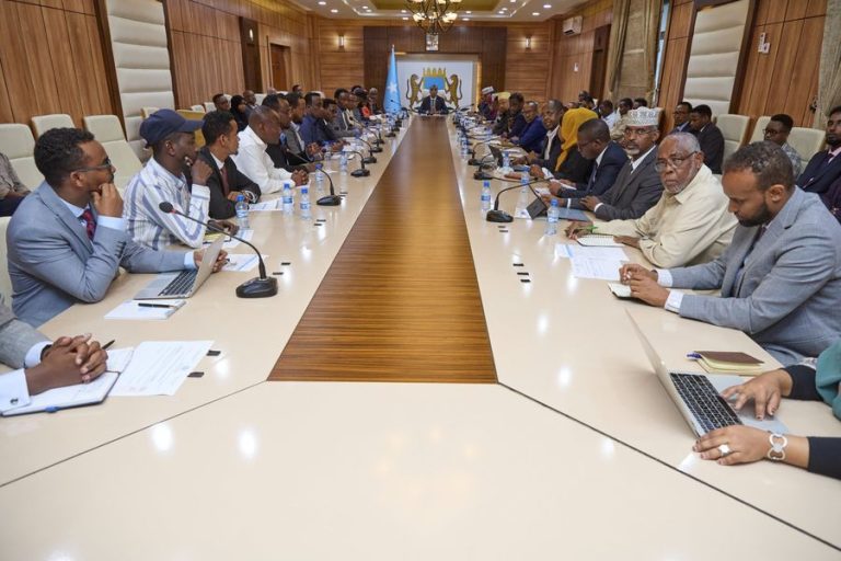 Ra’iisul WasaareHamza Abdi Barre oo shir guddoomiyay kulan looga hadlayay barnaamijka Xukuumadda ee Horumarinta Dhaqaalaha Qaranka