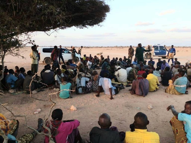 Booliska Galmudog oobaadi goobayo dableey hubeysan oo dad shacab ku laayay wadada u deegaanka kaxandhaale