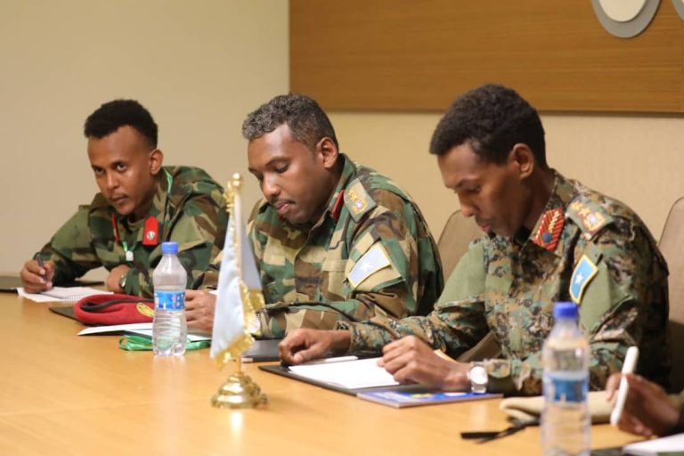 Taliyaha ciidan xooga dalka General Odawaa Yuusuf Raage oo Magaalada Muqdisho kula Kulmay dhiggiisa dalka Kenya